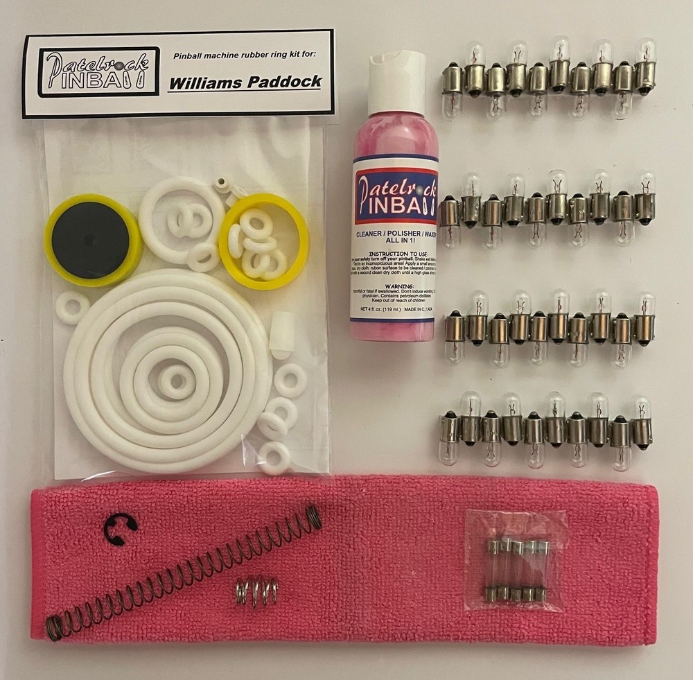 1969 Williams Paddock Pinball Machine Maintenance Tune Up Kit
