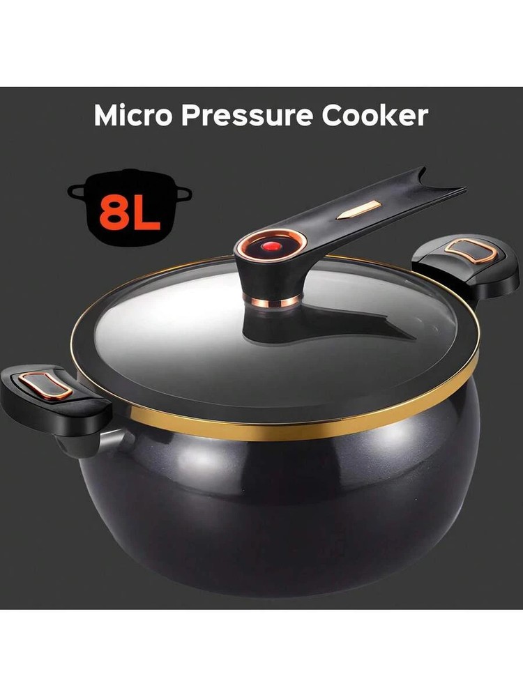 Micro Pressure Cooke Non-Stick Pot 8L 8.45Qt Multi-Function Cooking Open