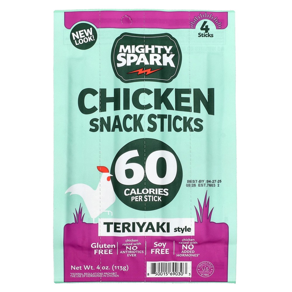 Chicken Snack Sticks, Teriyaki Style, 4 Sticks