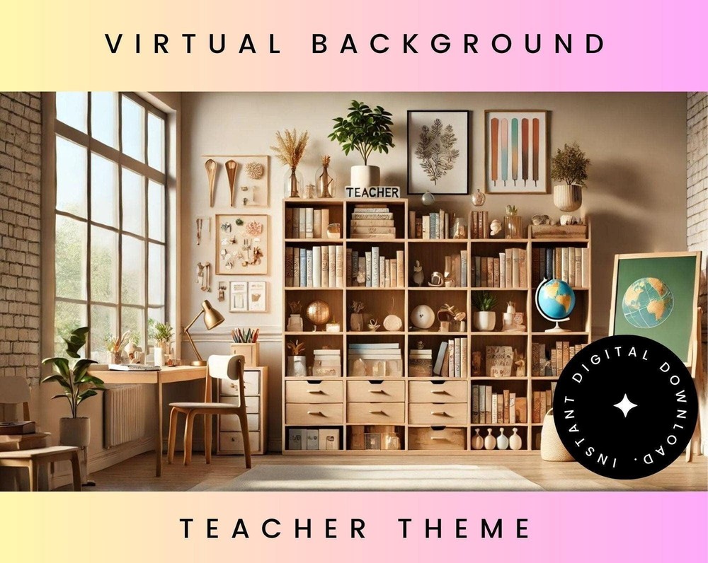 Teacher Virtual Office Background