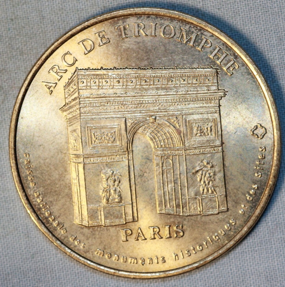 2001 Arc de Triimphe Medallion National Collection Official Medal~Paris Mint