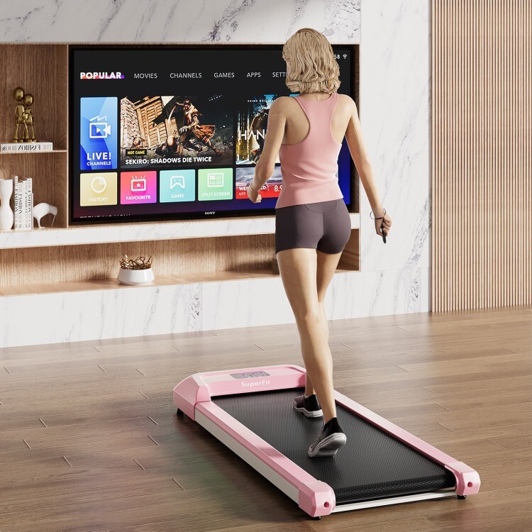 2.25 HP Home Treadmill Under Desk Walking Pad Running Machine w/Remote Control