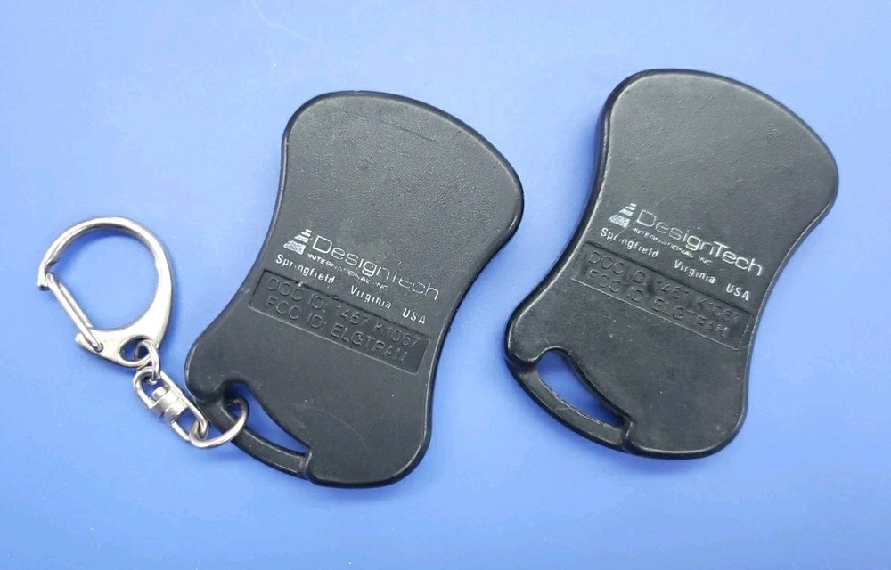 2x Design Tech ELGTRAN Auto Command KEYLESS START REMOTE KEY FOB TRANSMITTER