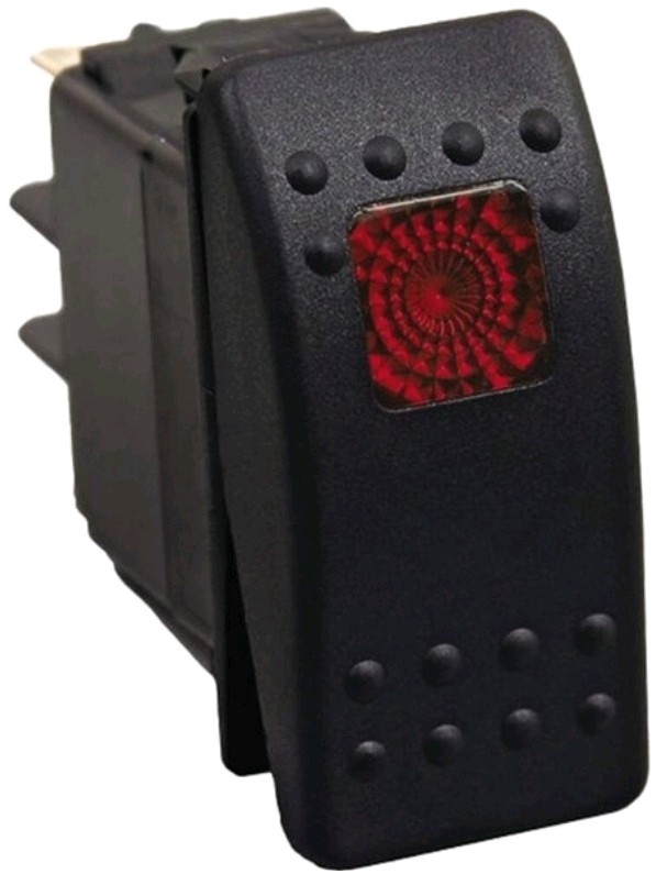 Open Trail - SM106-005R - Rocker Dash Switch, Red