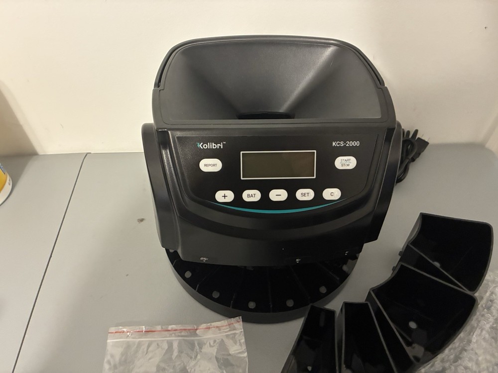 Kolibri KCS-2000 Professional USD Coin Counter & Sorter Machine