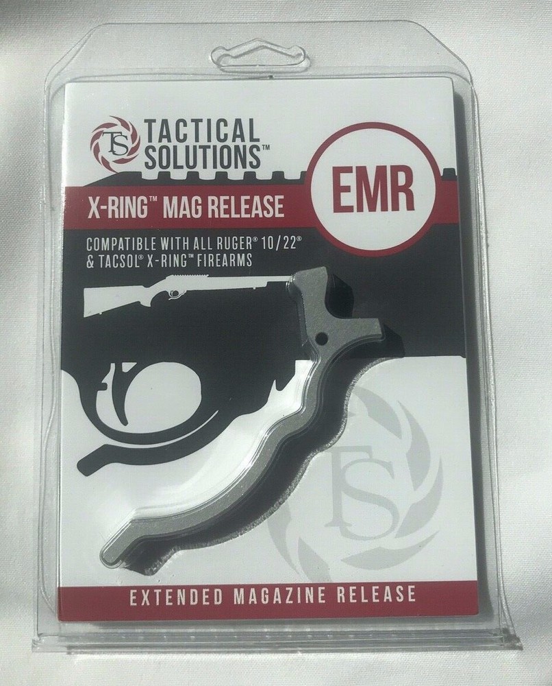 Tactical Solutions Extended Magazine Release Ruger 10/22 1022EMR-Sil Silver