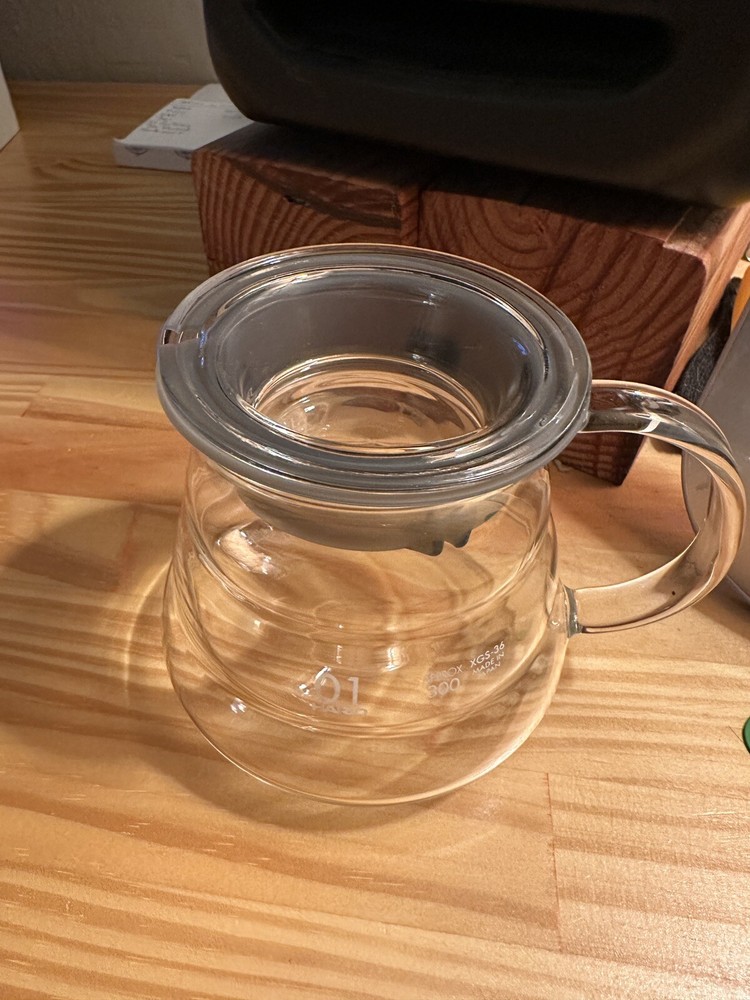 Hario V60 Glass Range Coffee Server, 360ml, Clear