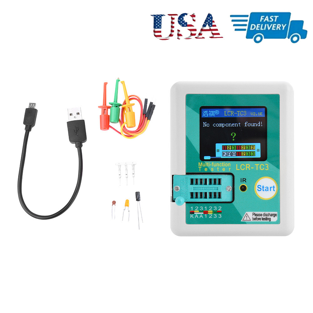 LCR-TC3 Transistor Tester TFT Diode Capacitance Meter for LCR ESR NPN PNP MOSFET