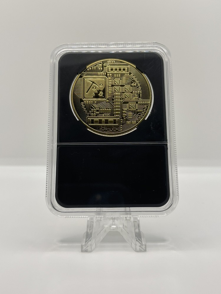 BITCOIN- Limited Edition Display Case / Cryptocurrency￼ PLUS $Free$ Crypto Coin