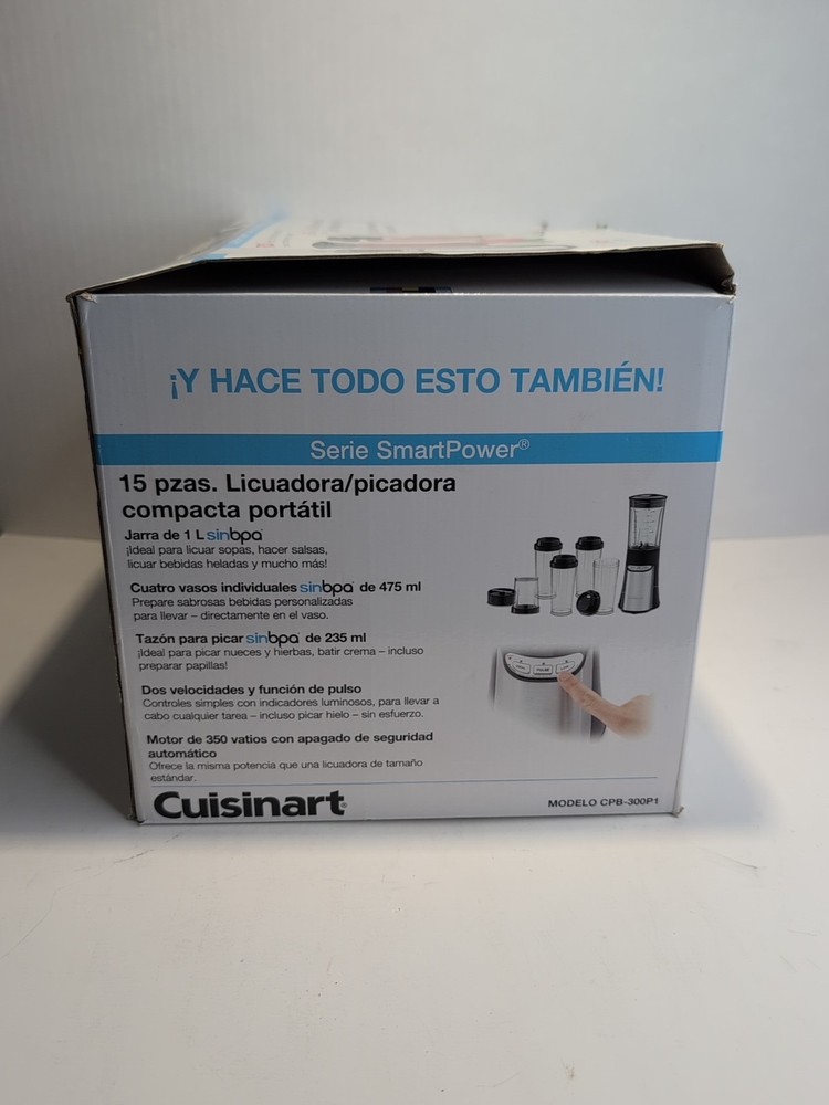 Cuisinart SmartPower 15-Piece Compact Blending + Chopping Food Processor System