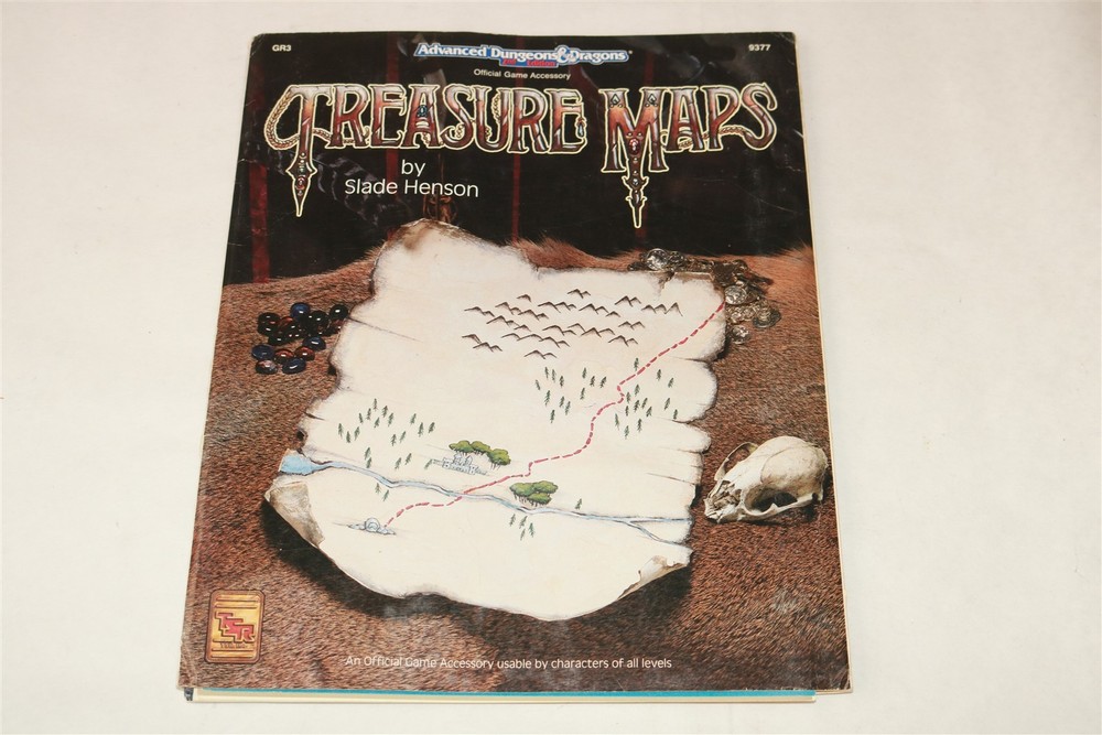 TREASURE MAPS - AD&D Official Game Accessory GR3 9377