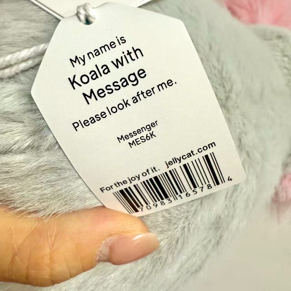 Jellycat Koala With Message Valentines collection 2026 Authentic NWT