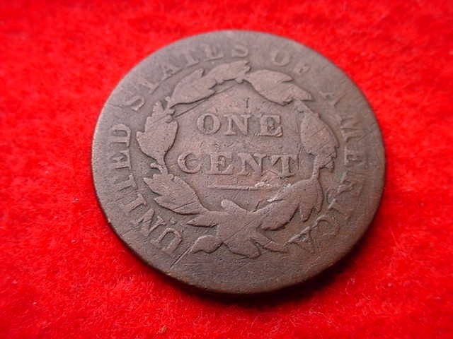 1833 CORONET HEAD LARGE CENT NICE COPPER CENT! #T-172