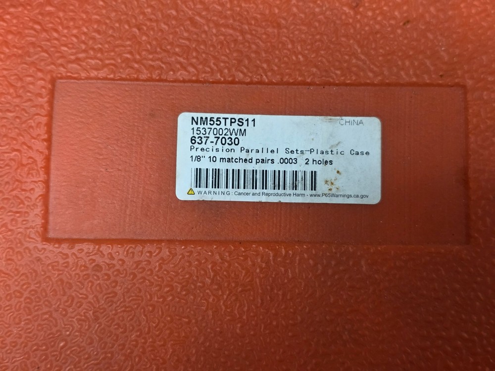 Procheck NM55TPS11 Precision Parallel Set 637-7030 **Read Description**