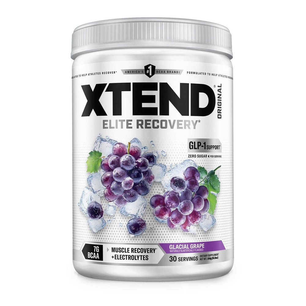 Xtend Original BCAA Powder Glacial Grape, 30 Servings 06/26