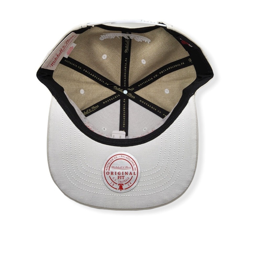 Mitchell & Ness Chicago Bulls Day One White Adjustable Snapback Hat Cap