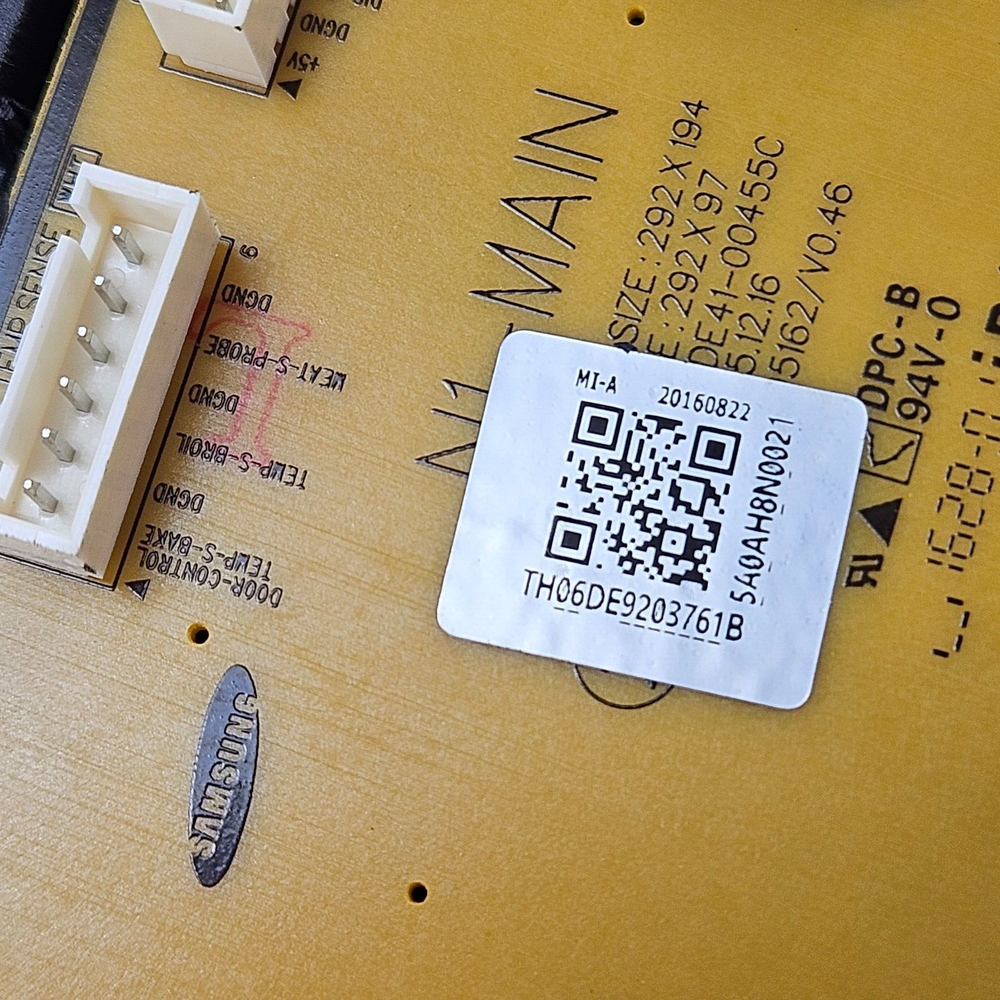 Genuine SAMSUNG Range Oven, Control Board # DE92-03761B