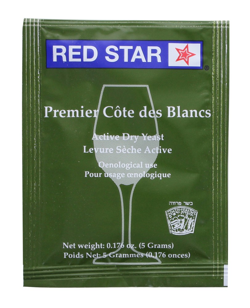 Red Star Cote des Blanc Wine Yeast, 5g - 10-Pack