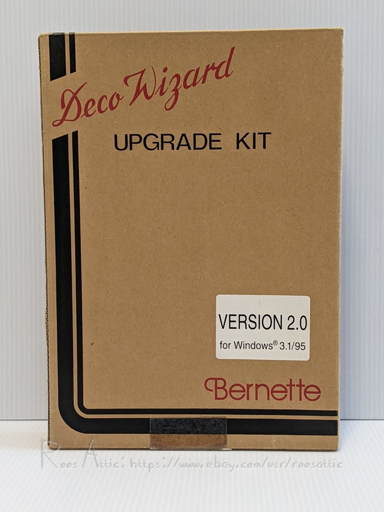 Bernette Deco Wizard V1.1 V2.0 Upgrade Kit RS232C ~Software/Manual Only: Vintage