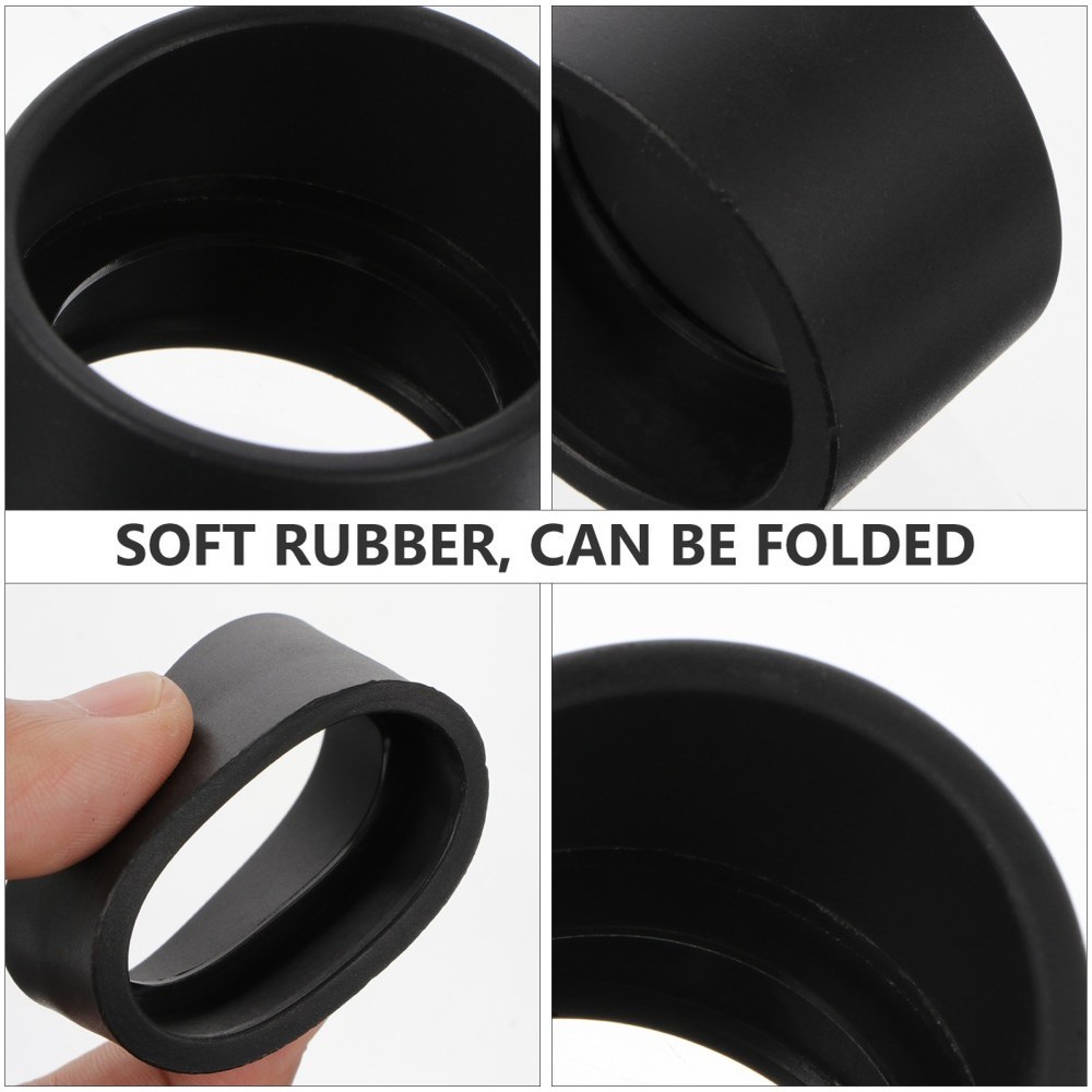 2 Pcs Microscope Goggles Rubber Eye Cup Soft Eyepiece Shield