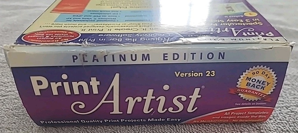 Print Artist Platinum Edition Version 23 Software Windows 7, XP, Vista NOVA Dev