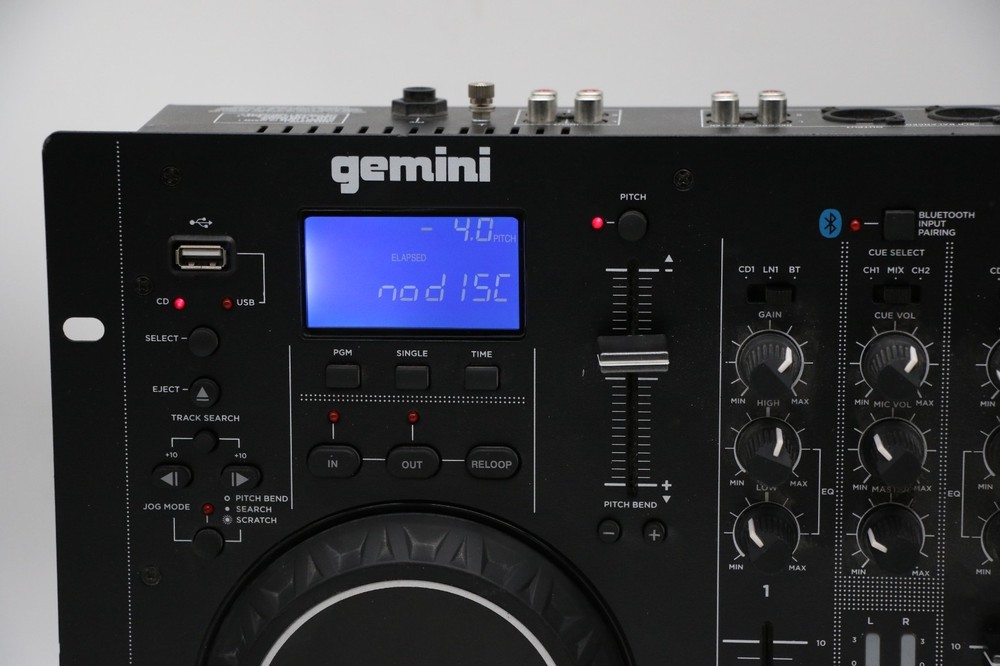 Gemini CDM-4000BT Dual CD/USB Media Player with Bluetooth