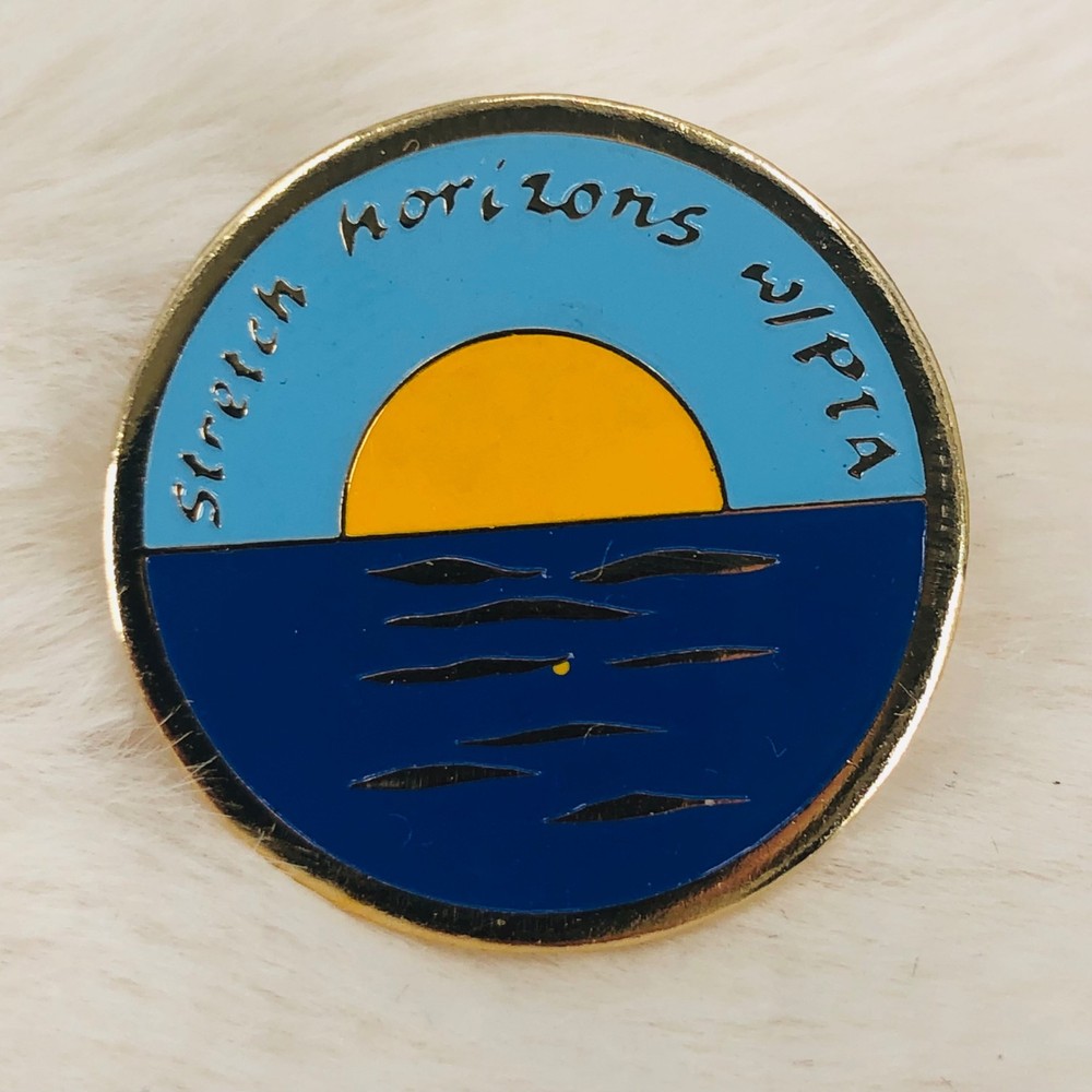 Stretch Horizons w/ PTA Education Support Enamel Lapel Pin