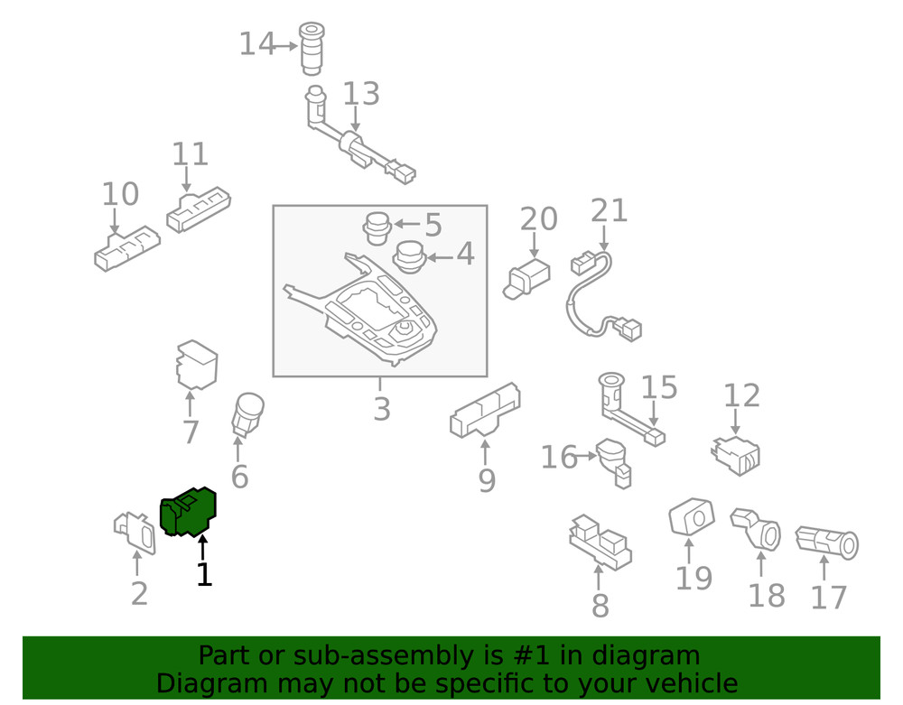 Genuine Audi Ignition Switch 8K0-909-131-D