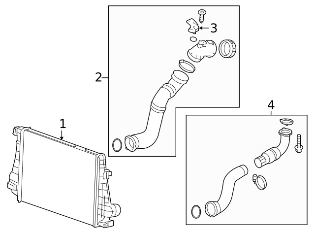 Genuine GM Intercooler Radiator 23385892