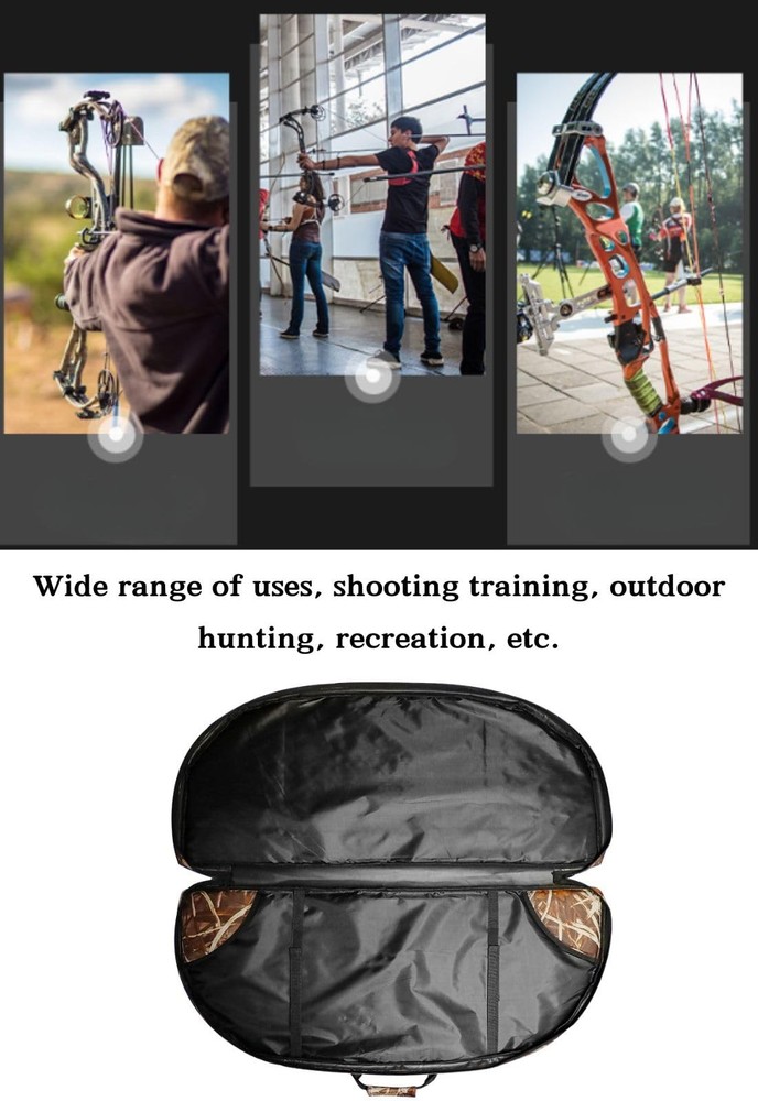 Compound Bow Case, 45 Soft Bow Bag with Arrow Pocket and Backpack Straps, Dur...