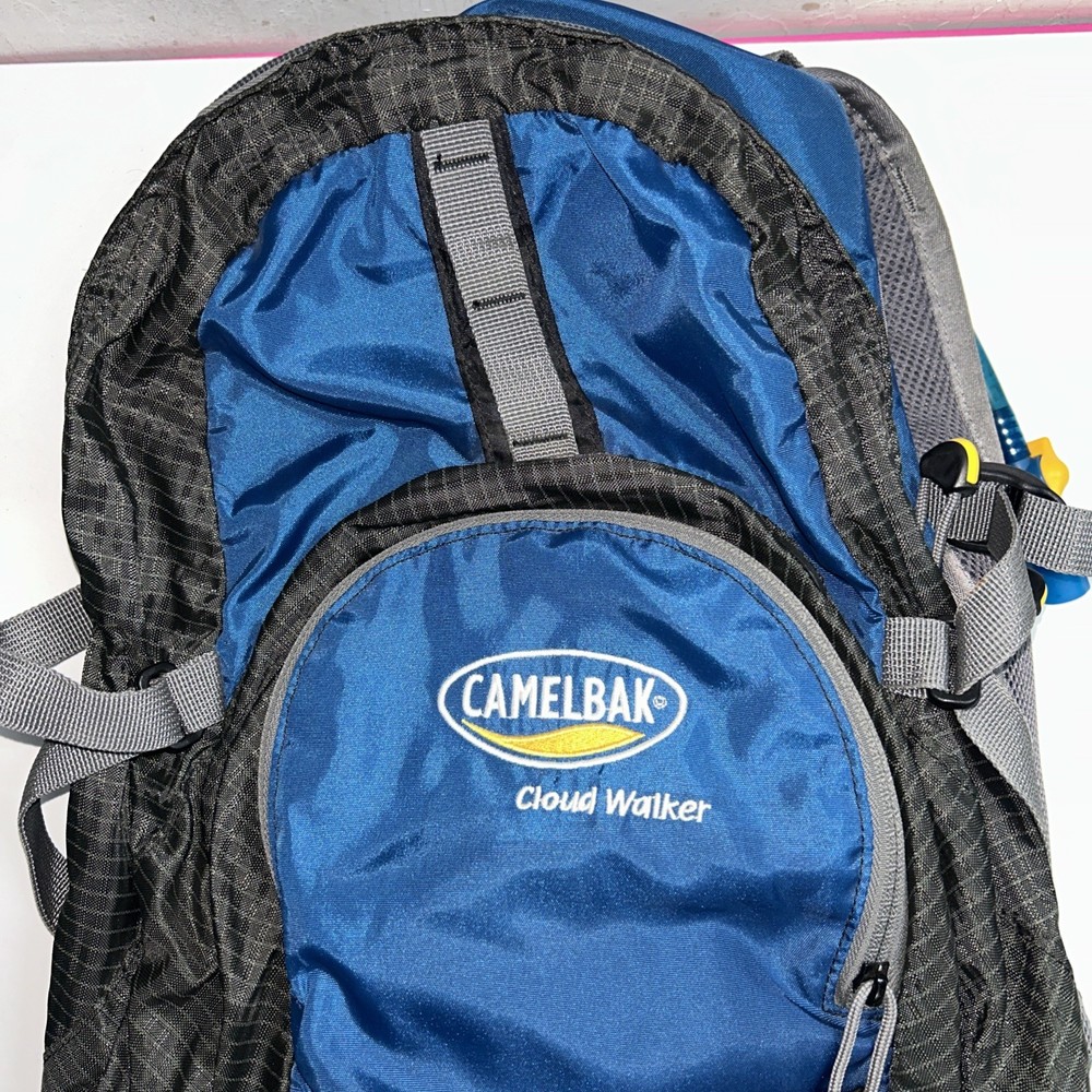 CAMELBAK Cloud Walker Hydration Backpack 70oz Black & Blue Hiking Pack