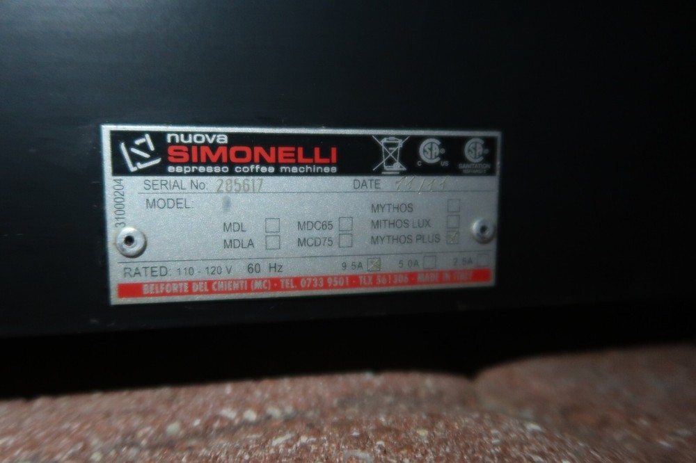 Nuova Simonelli Mythos Expresso Grinder