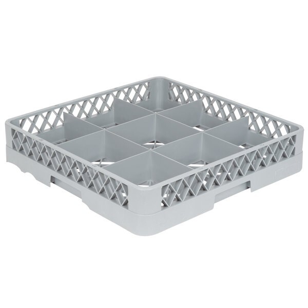 2 PACK Restaurant Dishwasher Full-Size Glass Rack with 9 Compartments