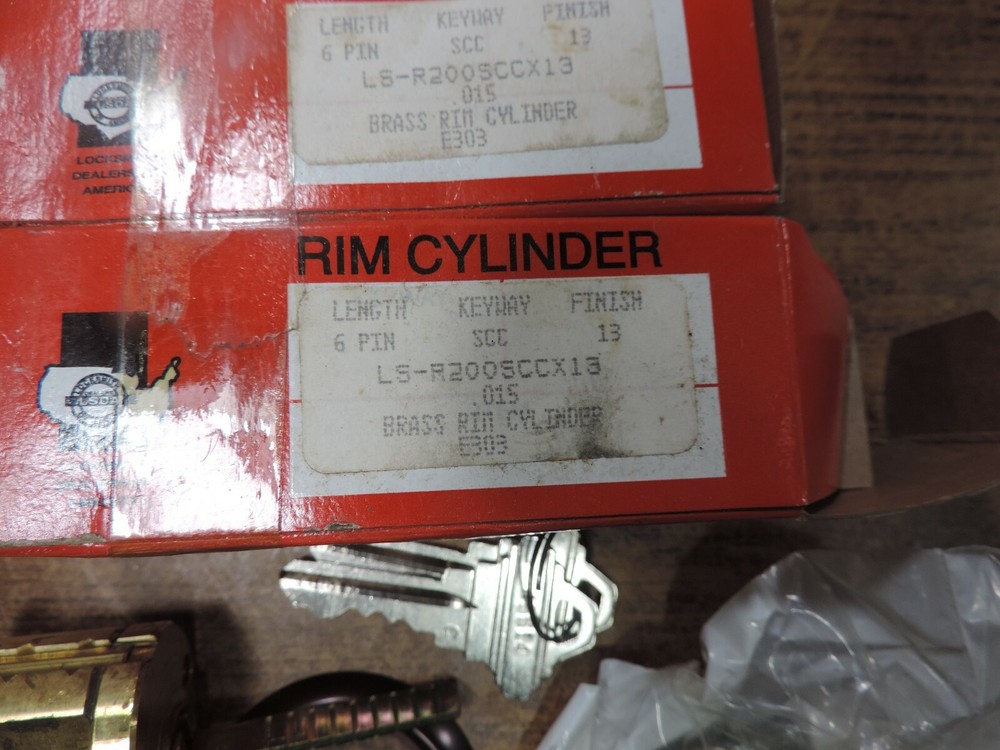 2 LSDA ls-r200sccx13 Brass Rim Cylinder
