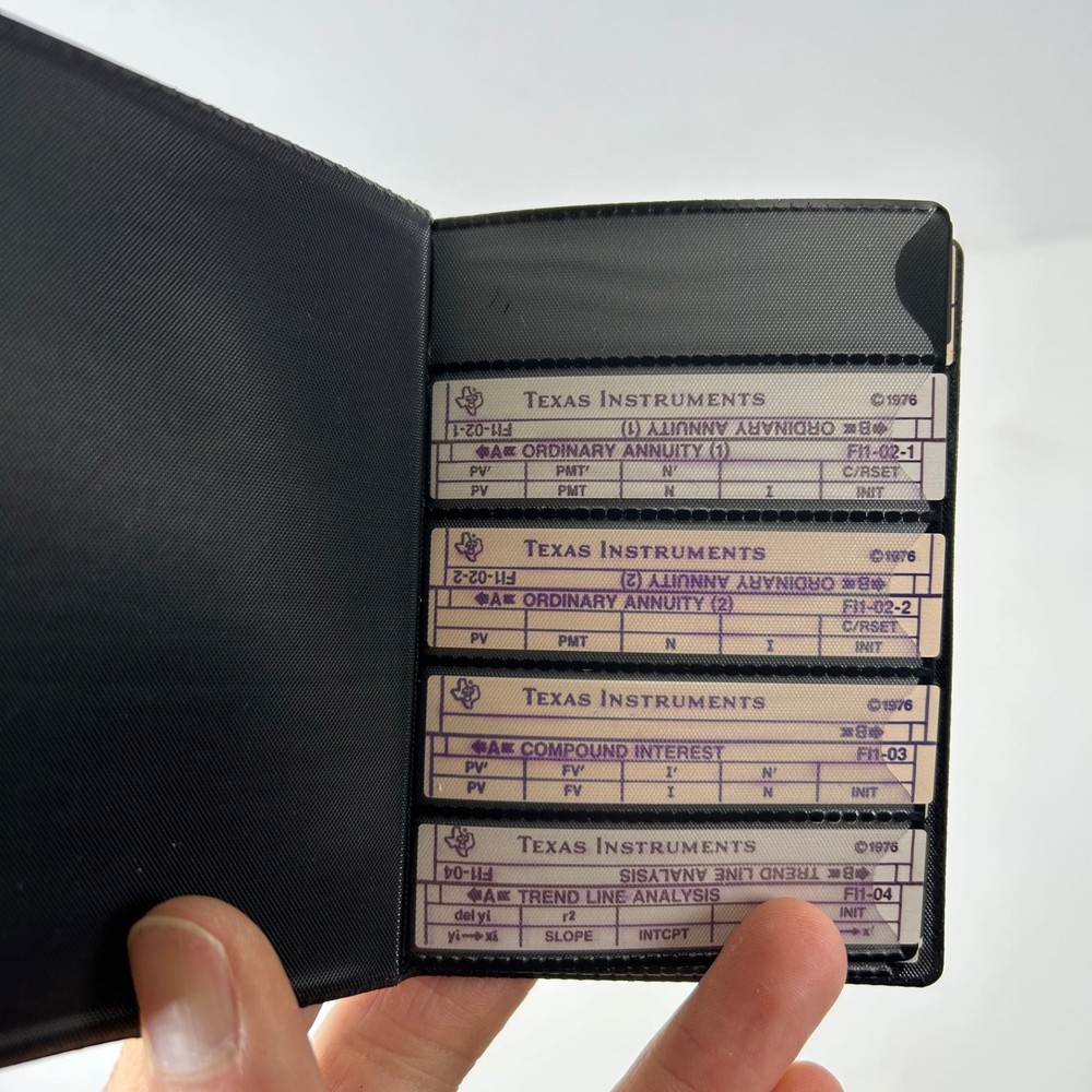 Texas Instruments SR-52 Finance Library Programs Magnetic Cards 1976