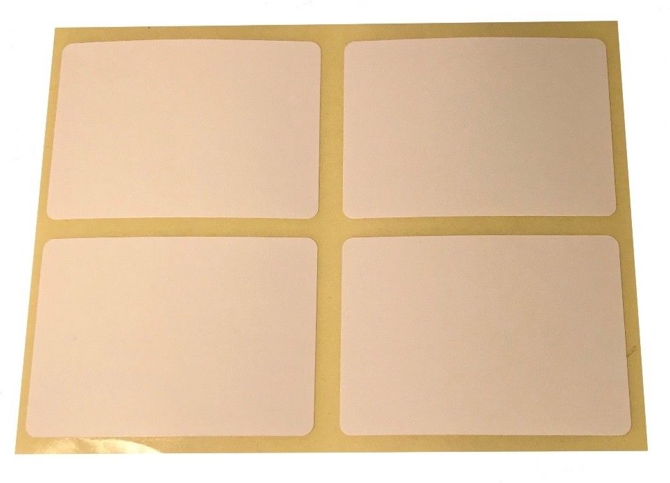Large 50 x 70mm Rectangular - Colour Coded Stickers / Sticky Filing Labels