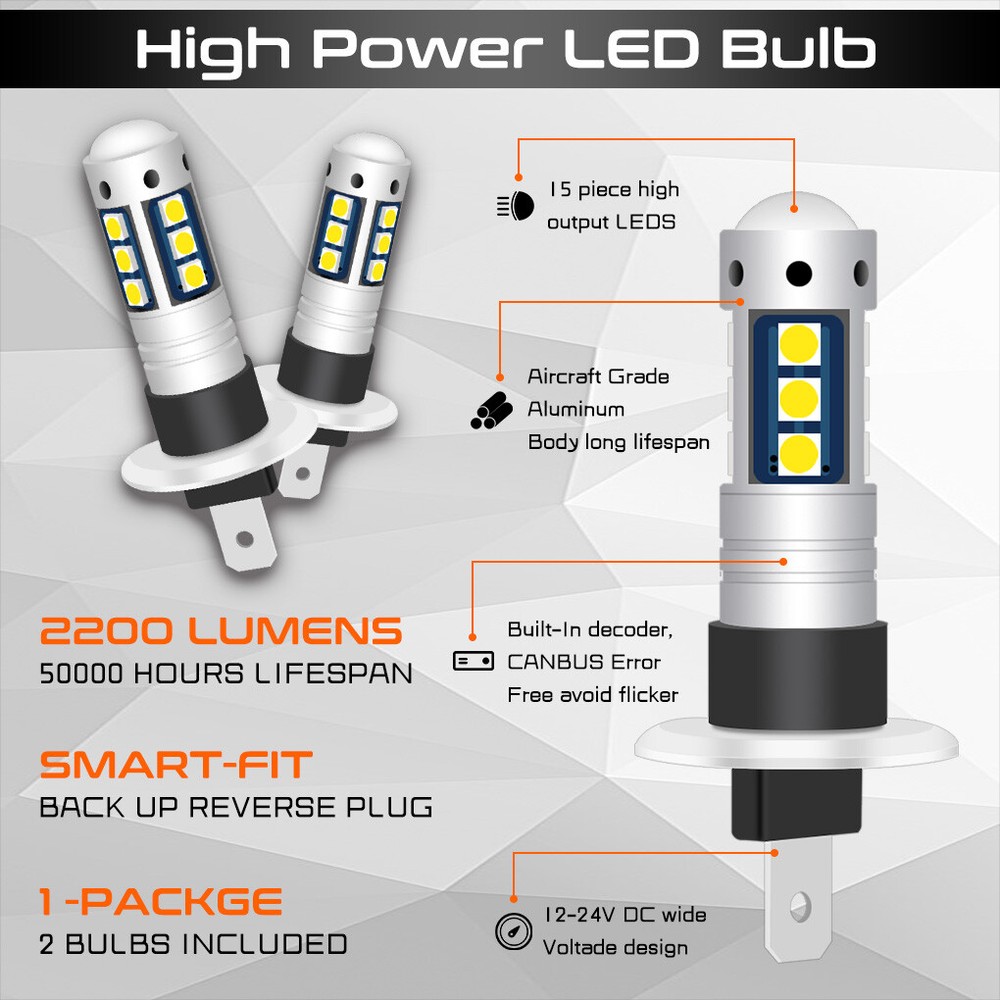 12V LED Replacement Bulb For Federal Signal Code3 Beacon Lightbar Rotator