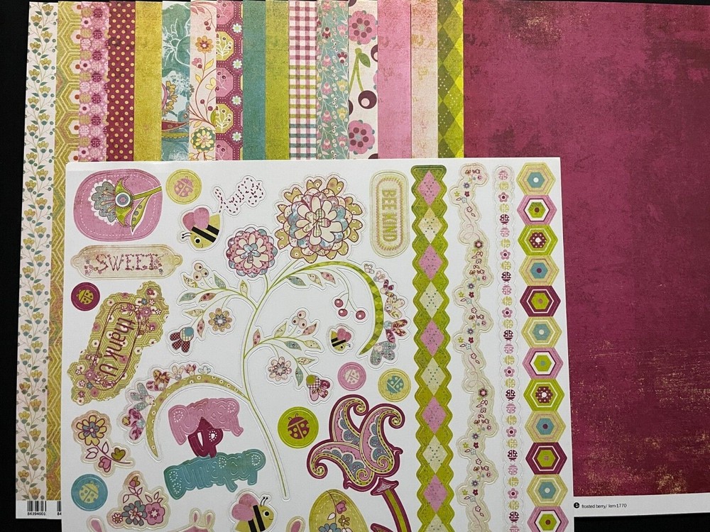 BASIC GREY "LEMONADE" 12X12 SS HEAVY WEIGHT PAPERS AND ELEMENT STICKERS