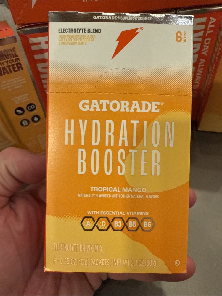 66 Tropical Mango Gatorade Hydration Booster BB 3/26