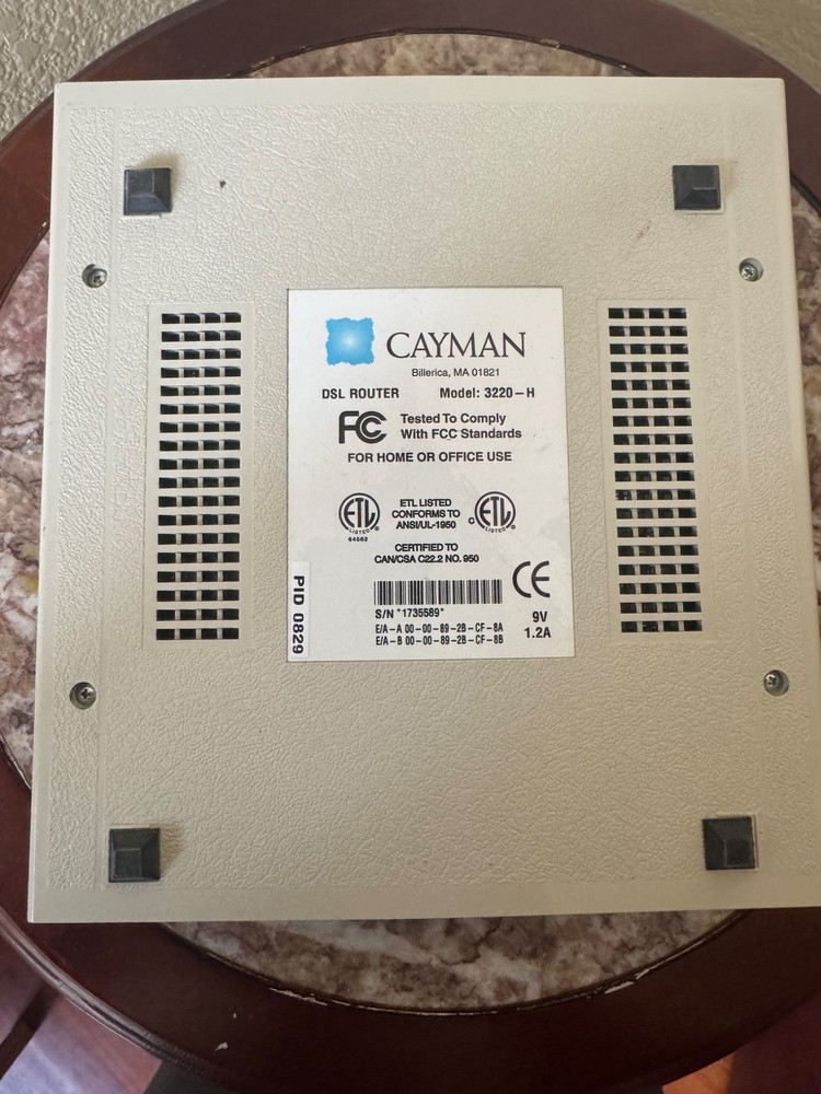 Cayman 3220-H DSL Router T113796