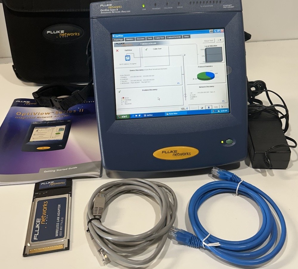 Fluke Network Optiview Series II Integrated Network Analyzer Excellent Condition