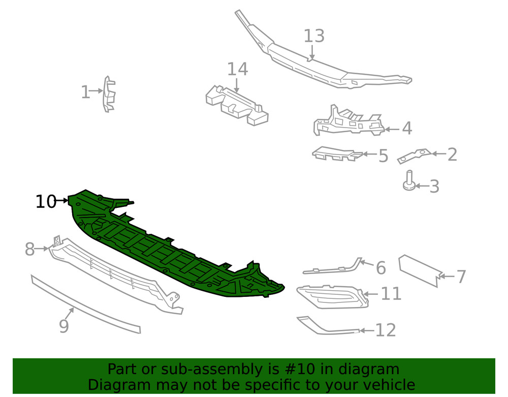 Genuine Volvo Air Deflector 32227198
