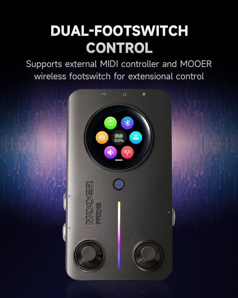 Multi Effects Processor, AI Stereo Bass /Guitar Pedals with 194 Effect Models
