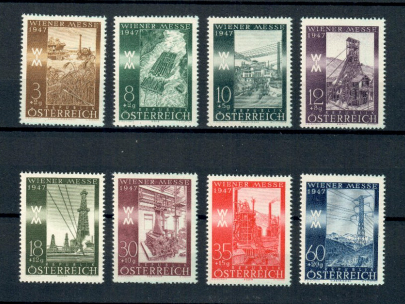 AUSTRIA SC# B199-B206 VIENNA INTL SAMPLE FAIR