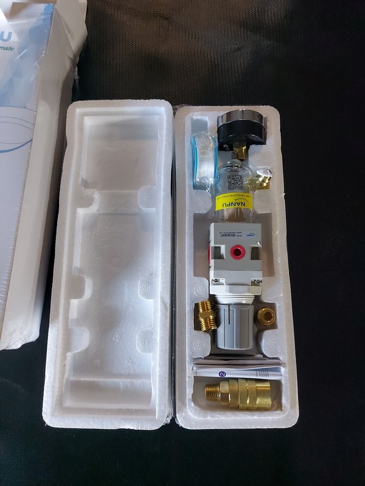 NANPU AW2000-02 1/4" NPT Compressed Air Filter Regulator (