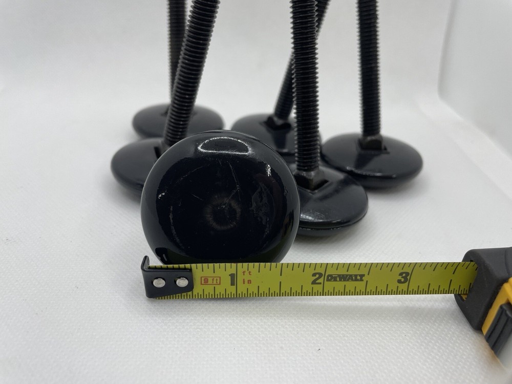 (6 Pack) Herman Miller Adjustable Leveling Glides for Cubicle Workstation Frames
