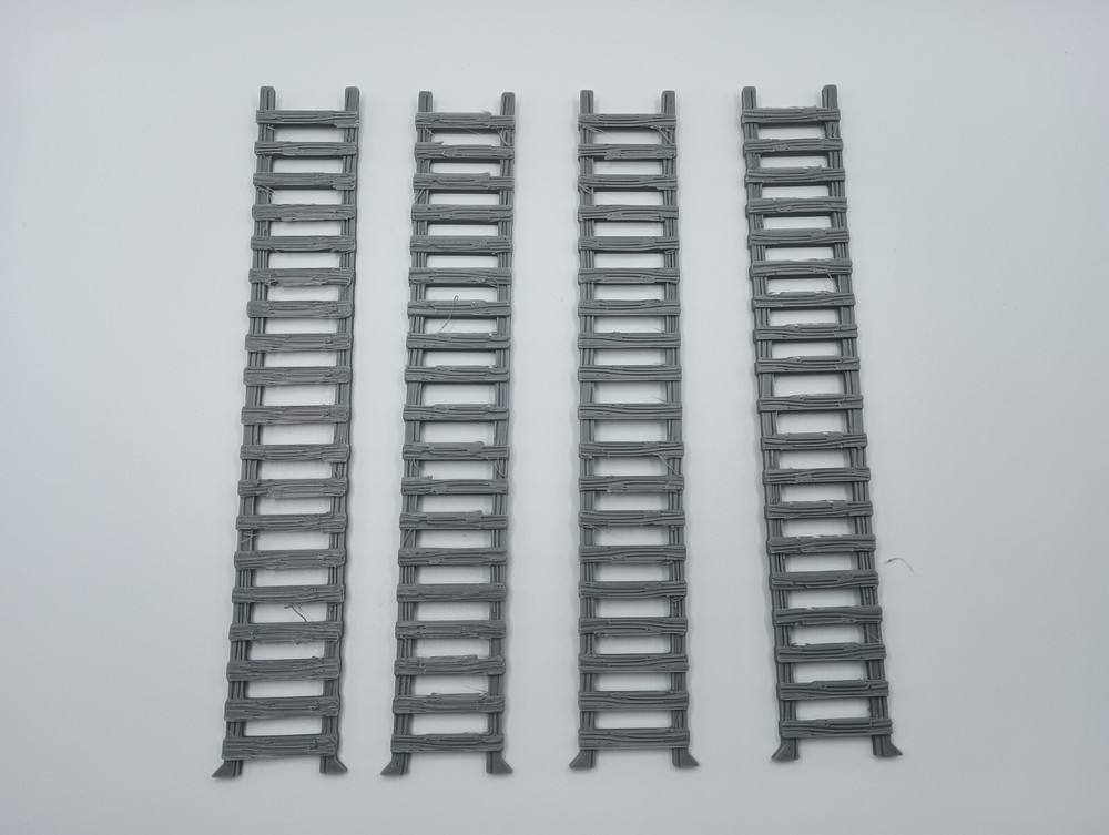 3D Printed 8" Ladders x4 (28mm-32mm Scale)