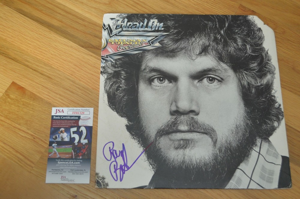 Bachman Turner Overdrive "Head On" Randy Bachman  Autographed LP ~ JSA COA