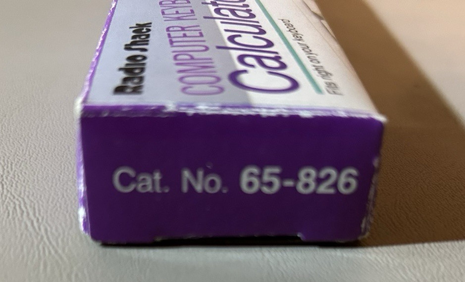 Radio Shack Computer Keyboard Calculator Tandy 65-826 Tested Working