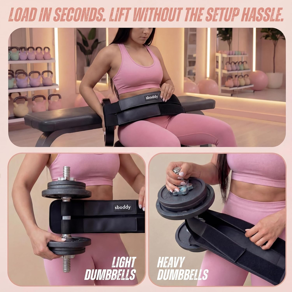 Hip Thrust Belt with Dual-Strap Design – Booty Builder for Heavy Dumbbells, Kett
